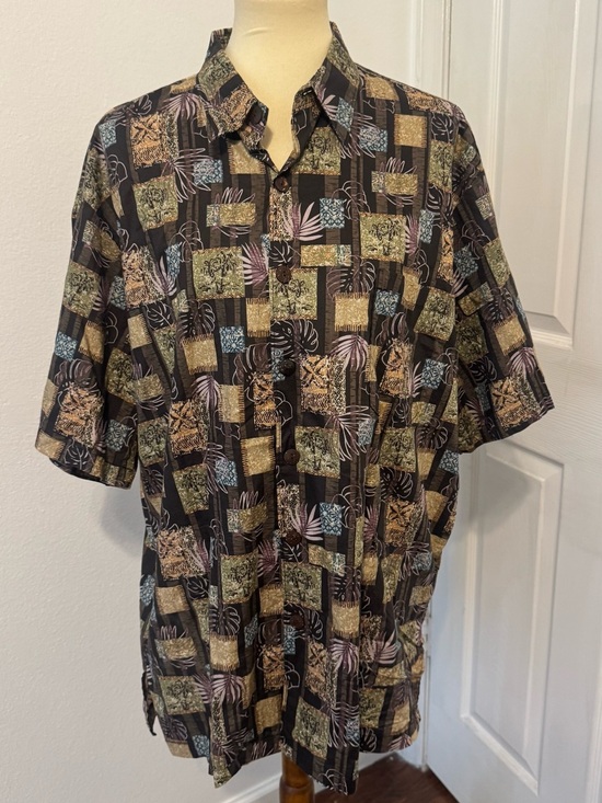 Hilo Hattie Other - Vintage Hilo Hattie Hawaiian Original Button Up Shirt Cotton Tropical Palms XL